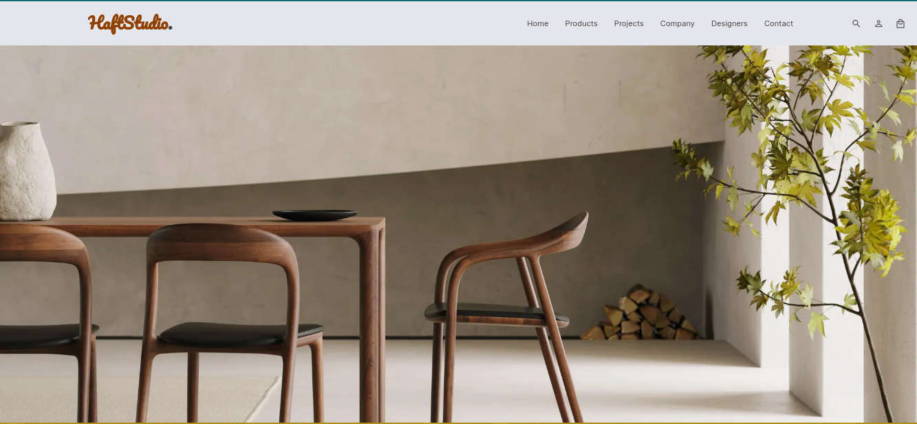 Haft Studio website screenshot